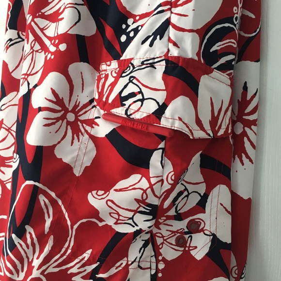 Arizona Swim Red Hawaiian Style Trunks size MED - Picture 4 of 8